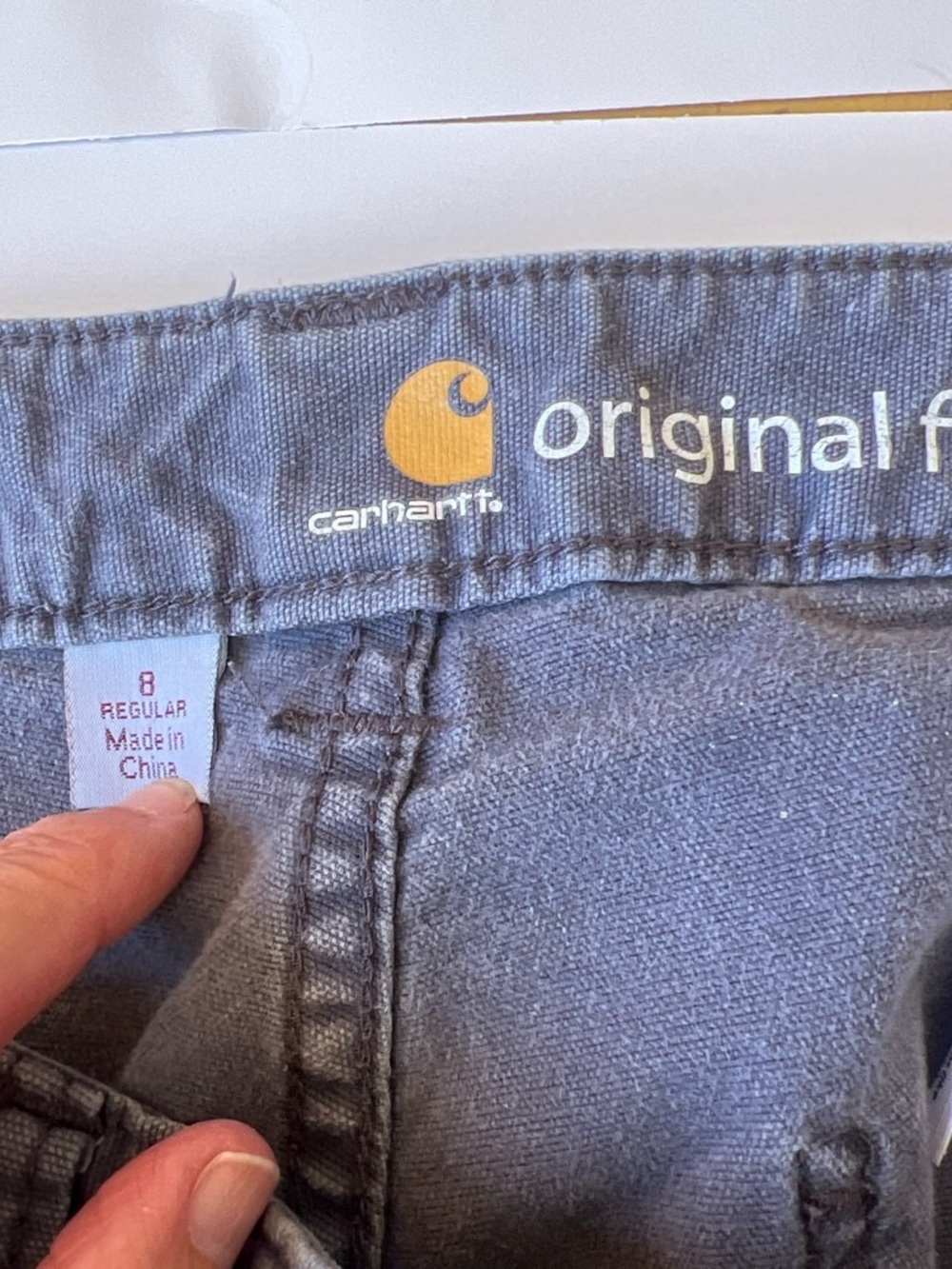 Carhartt Women's Straight Leg Jeans in Charcoal Gray - Picture 2 of 6